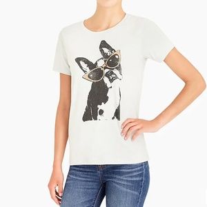 NWOT - J.Crew 'Dog in Shades' Collector T-Shirt